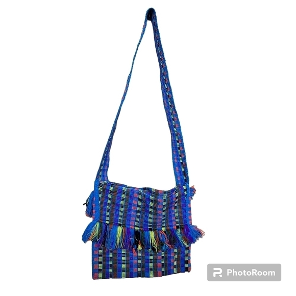 Hobo Crossbody Summer Spring Blue Green Yello Multicolor - Picture 1 of 2